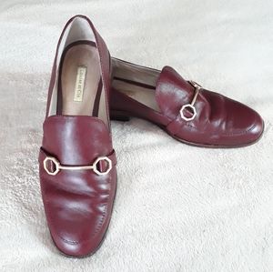 Louise et Cie Burgandy Leather lo-bayne Loafers